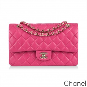 Chanel Timeless Classic Flap Pink Lambskin GHW Chanel Timeless Classic Flap Pink Lambskin GHW